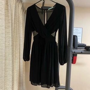 Black long sleeve dress